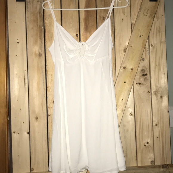 White mini dress